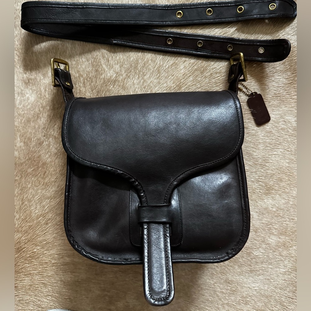 Vintage Coach Mocha NYC Courier